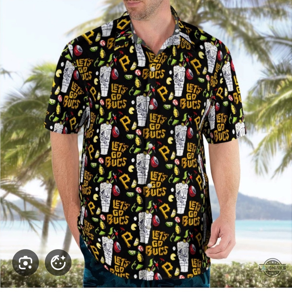 Pittsburgh Pirates ‘Let’s Go Bucs’ Hawaiian Shirt